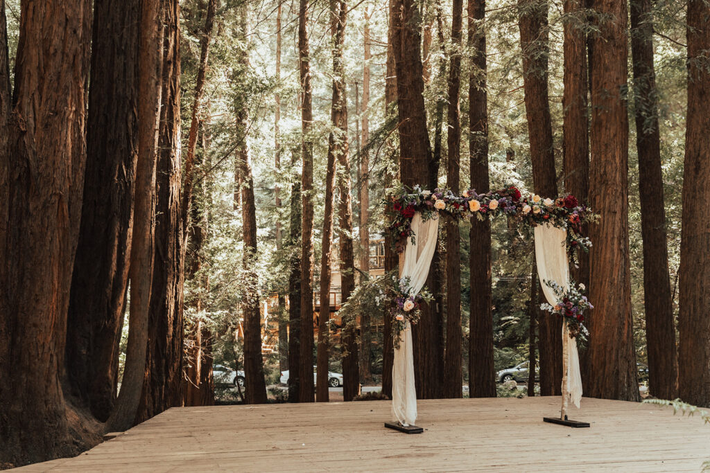 The ampitheater at Old Mill Park, Mill Valley, CA. Wedding Venue.